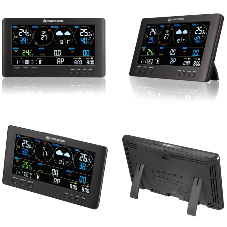 Bresser Μετεωρολογικός Σταθμός WiFi ClearView Weather Center με 7 Αισθητήρες