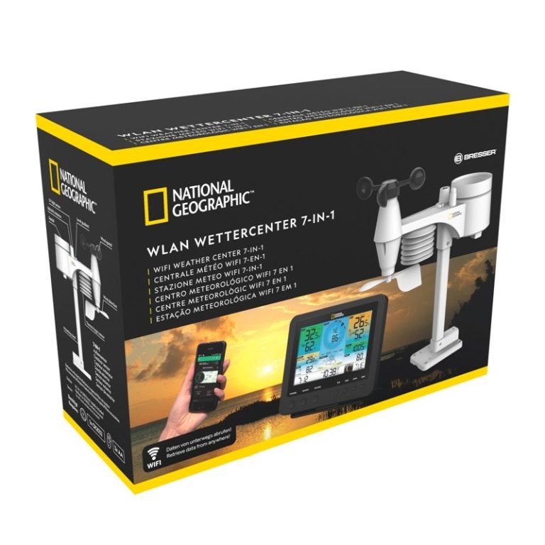 National Geographic Μετεωρολογικός Σταθμός WiFi Weather Center με 7 Αισθητήρες