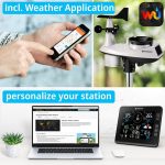 Bresser Μετεωρολογικός Σταθμός WiFi Weather Center με 7 Αισθητήρες και Ανεμιστήρα στον Κλωβό