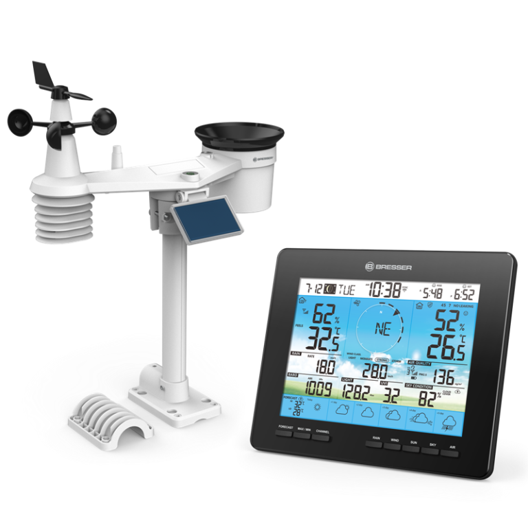 Bresser Μετεωρολογικός Σταθμός WiFi 4CAST PRO με 7 Αισθητήρες και Ηλιακό Πάνελ