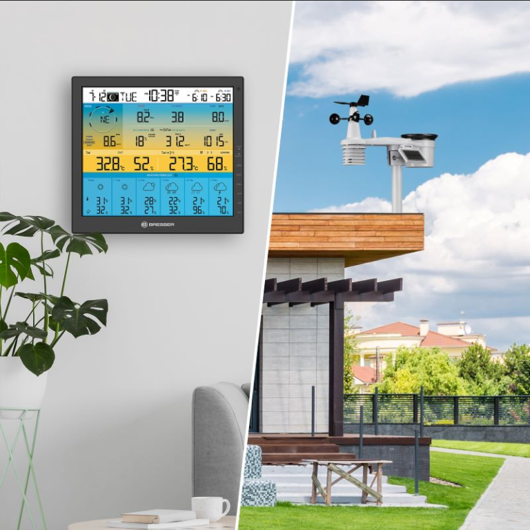 Bresser Μετεωρολογικός Σταθμός WiFi 4CAST PRO με 7 Αισθητήρες 6-ήμερη Πρόγνωση και Ηλιακό Πάνελ