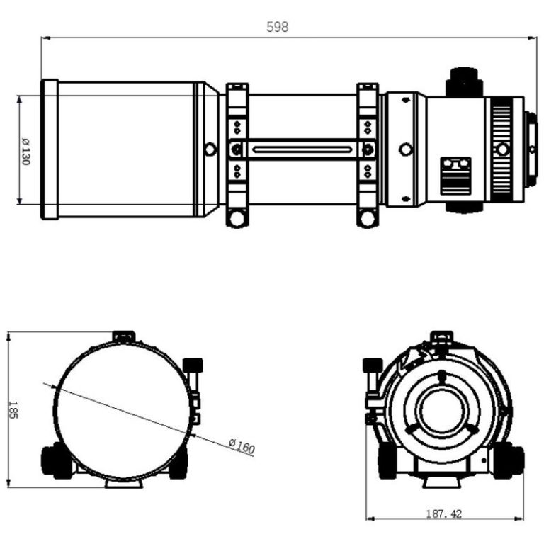 Omegon Διοπτρικό Αποχρωματικό Pro APO AP 121/678 Quintuplet ED OTA
