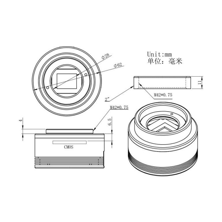 Κάμερα ZWO ASI 183 MM Mono
