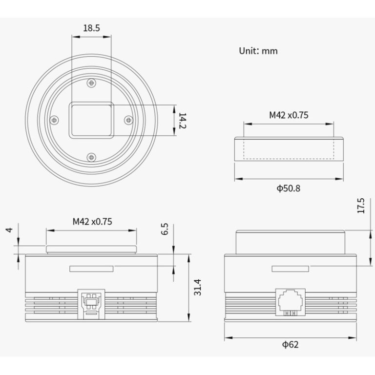 Κάμερα ZWO ASI 432 MM Mono