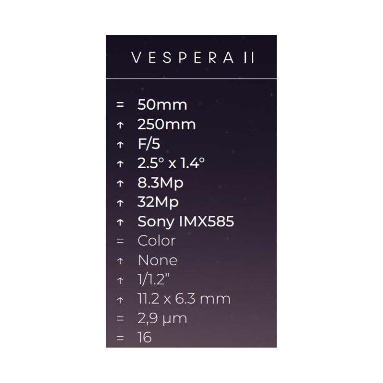 Vaonis Τηλεσκόπιο AP50/250 VESPERA II