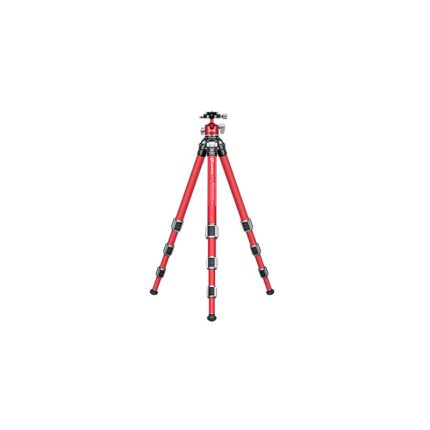 Leofoto Τρίποδο Carbon LA-284C Athena Red + Κόκκινη Κεφαλή LH30