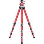 Leofoto Τρίποδο Carbon LA-324C Athena Red + Κόκκινη Κεφαλή LH40