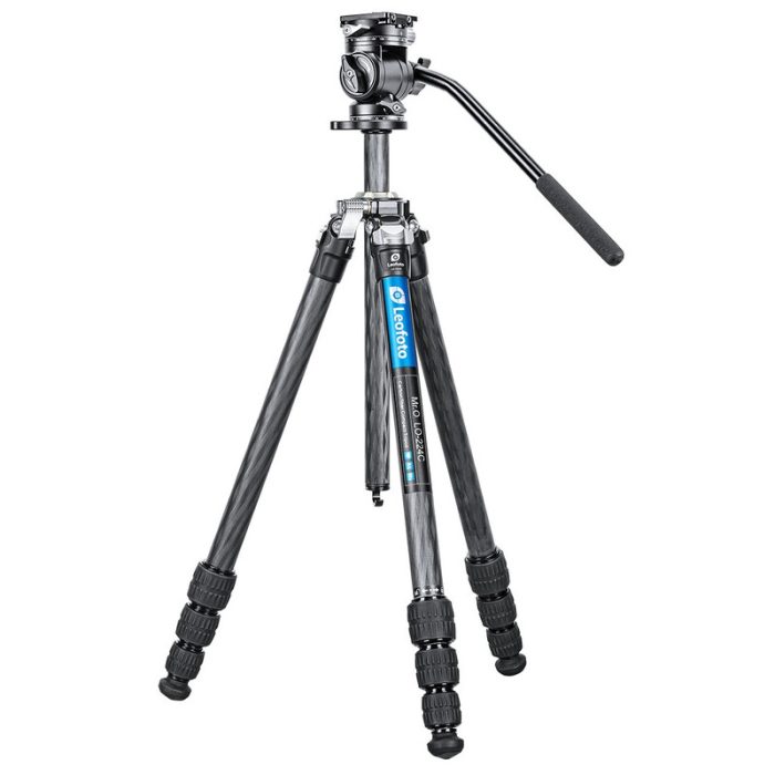 Leofoto Τρίποδο Carbon LO-224C Mr.O + Κεφαλή Βίντεο BV-1R - Image 1