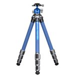 Leofoto Τρίποδο Carbon LP-324C Poseidon + Κεφαλή Μπλέ LH-40