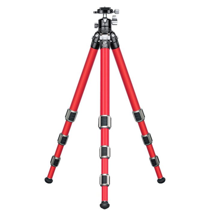 Leofoto Τρίποδο Carbon LA-284C Athena Red + Μαύρη Κεφαλή LH30 - Image 1
