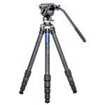 Leofoto Τρίποδο Carbon LS255CEX Ranger With Levelling Base + Κεφαλή Video Tilt BV-5