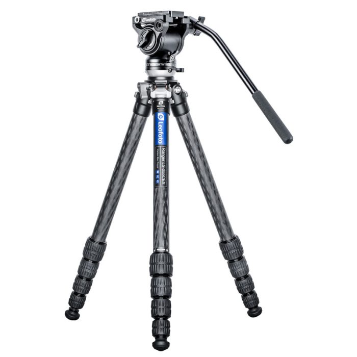 Leofoto Τρίποδο Carbon LS255CEX Ranger With Levelling Base + Κεφαλή Video Tilt BV-5 - Image 1