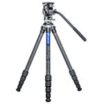 Leofoto Τρίποδο Carbon LS225CEX Ranger With Levelling Device + Κεφαλή Video Tilt BV-1R