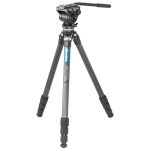 Leofoto Τρίποδο Carbon LS284CEX Ranger With Levelling Base + Κεφαλή Video Tilt BV-10