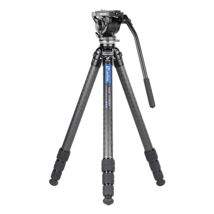 Leofoto Τρίποδο Carbon LS324CEX Ranger With Levelling Base + Κεφαλή Video Tilt BV-10 - Image 1