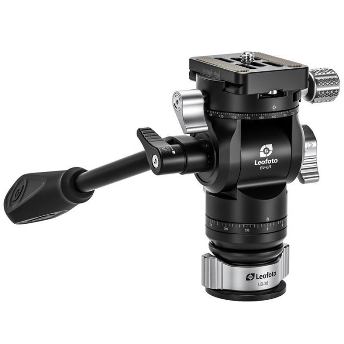 Leofoto Τρίποδο Carbon LY-224C MR.Y + Κεφαλή Βίντεο BV-OR + Leveling Base LB-38 (Κίτρινο) - Image 6