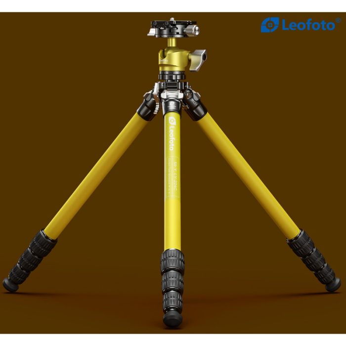 Leofoto Τρίποδο Carbon LY-224C MR.Y + Κεφαλή LH-25R (Κίτρινο) - Image 2