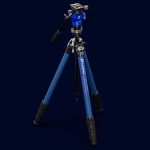 Leofoto Τρίποδο Carbon LY-224C MR.Y + Κεφαλή Βίντεο BV-OR + Leveling Base LB-38 (Μπλε) - Image 2