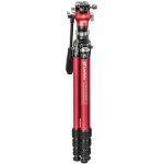 Leofoto Τρίποδο Carbon LY-224C MR.Y + Κεφαλή Βίντεο BV-OR + Leveling Base LB-38 (Κόκκινο) - Image 2