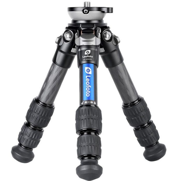 Leofoto Τρίποδο Carbon LS223CEX Ranger With Levelling Tray + Panoramic Plate RH-0 - Image 2