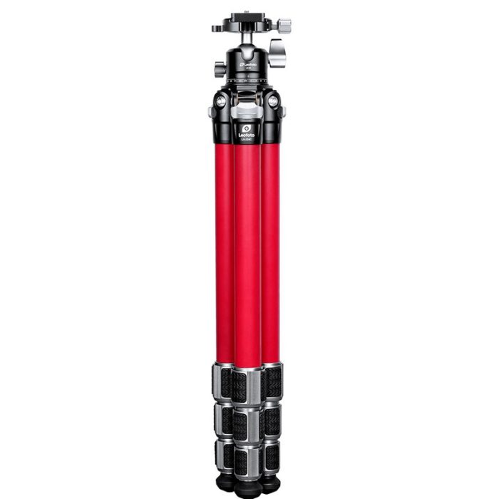 Leofoto Τρίποδο Carbon LA-284C Athena Red + Μαύρη Κεφαλή LH30 - Image 2