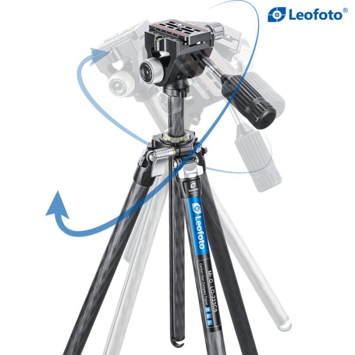 Leofoto Τρίποδο Carbon LO-223CS Mr.O + Κεφαλή 2-Way SW-02 - Image 3