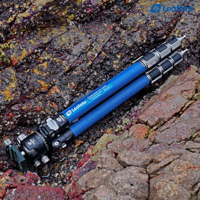 Leofoto Τρίποδο Carbon LP-324C Poseidon + Κεφαλή Μπλέ LH-40 - Image 4