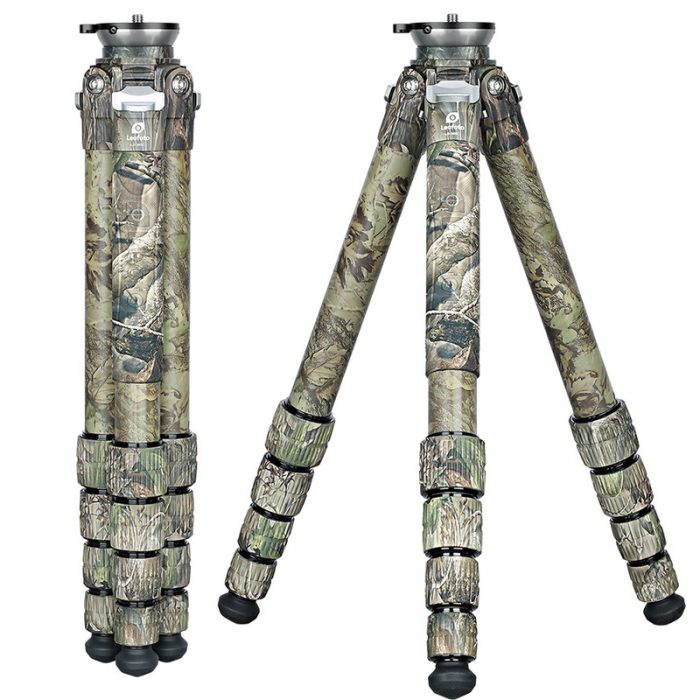 Leofoto Τρίποδο Carbon LS365CEX Ranger With Levelling Base Real Tree Camo - Image 3