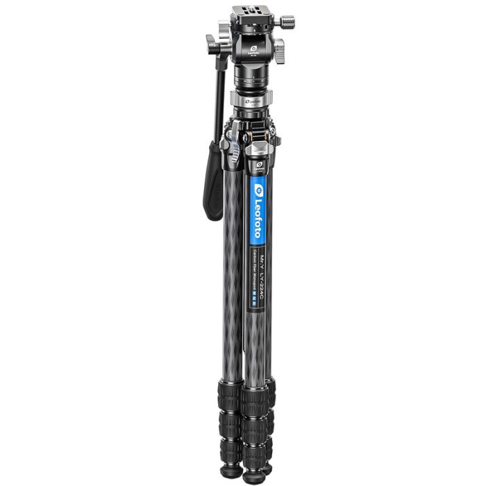 Leofoto Τρίποδο Carbon LY-224C MR.Y + Κεφαλή Βίντεο BV-OR + Leveling Base LB-38 (Κίτρινο) - Image 12