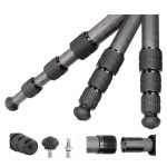 Leofoto Τρίποδο Carbon LS284CEX Ranger With Levelling Base + Κεφαλή Video Tilt BV-10 - Image 4