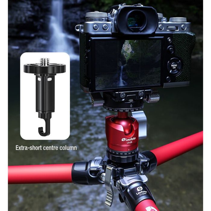 Leofoto Τρίποδο Carbon LY-224C MR.Y + Κεφαλή LH-25R (Μαύρο) - Image 5