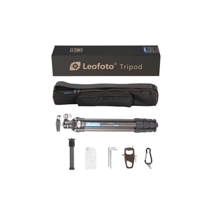 Leofoto Τρίποδο Carbon LS224C Ranger + Κεφαλή LH25 + Short Center Column DC222C - Image 5
