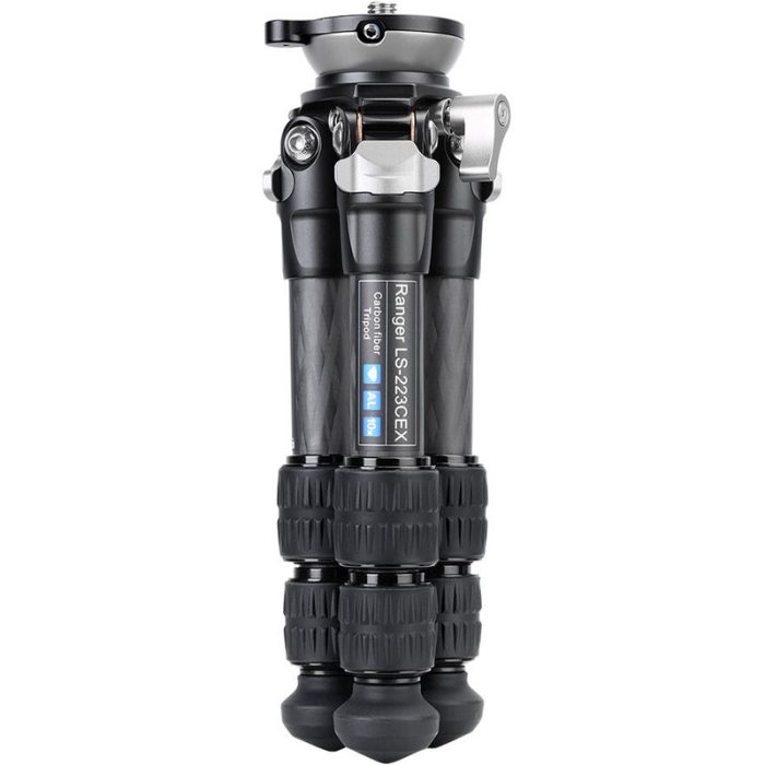 Leofoto Τρίποδο Carbon LS223CEX Ranger With Levelling Tray + Panoramic Plate RH-0 - Image 5