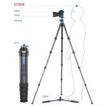 Leofoto Τρίποδο Carbon LS255CEX Ranger With Levelling Base - Image 5