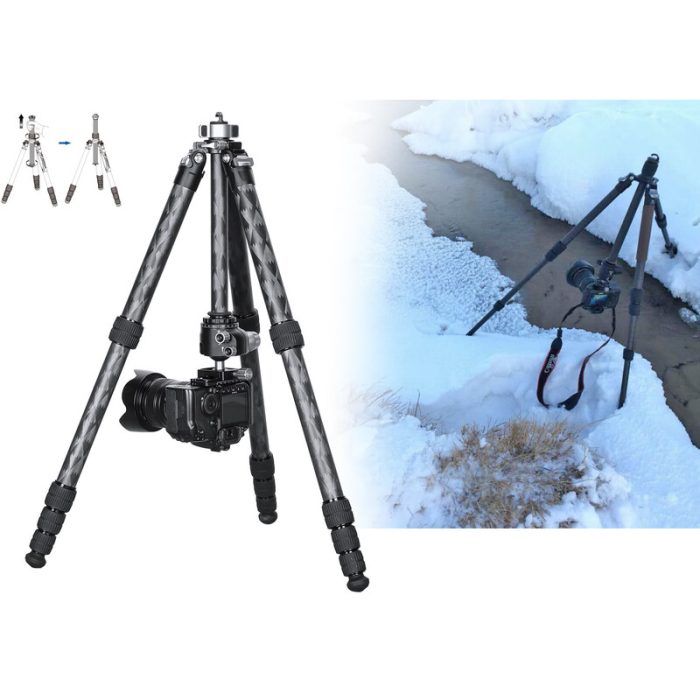 Leofoto Τρίποδο Carbon LQ-365C MR.Q + Κεφαλή LH-47 - Image 6