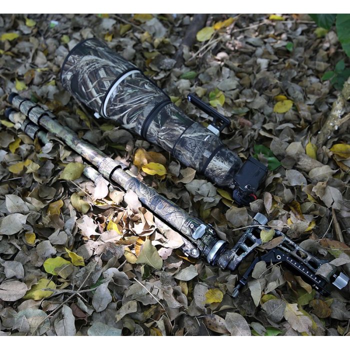 Leofoto Τρίποδο Carbon LS365CEX Ranger With Levelling Tray + Κεφαλή Gimbal Full Camo PG1 - Image 6