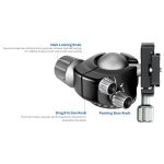 Leofoto Τρίποδο Carbon LA-324C Athena Red + Μαύρη Κεφαλή LH40 - Image 8