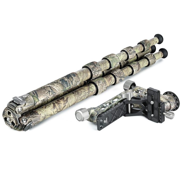 Leofoto Τρίποδο Carbon LS365C Ranger + Κεφαλή Gimbal Full Camo PG1 - Image 7