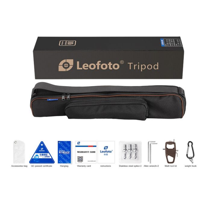 Leofoto Τρίποδο Carbon LS284CEX Ranger With Levelling Base + Κεφαλή Video Tilt BV-10 - Image 7