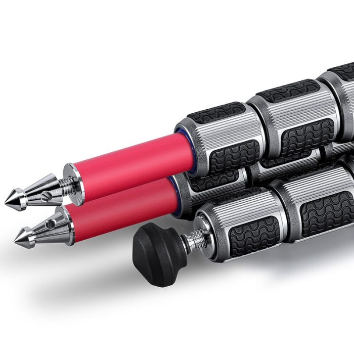 Leofoto Τρίποδο Carbon LA-324C Athena Red + Μαύρη Κεφαλή LH40 - Image 6