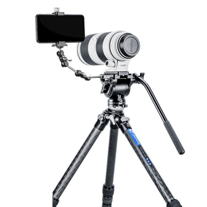 Leofoto Τρίποδο Carbon LS255CEX Ranger With Levelling Base + Κεφαλή Video Tilt BV-5 - Image 7