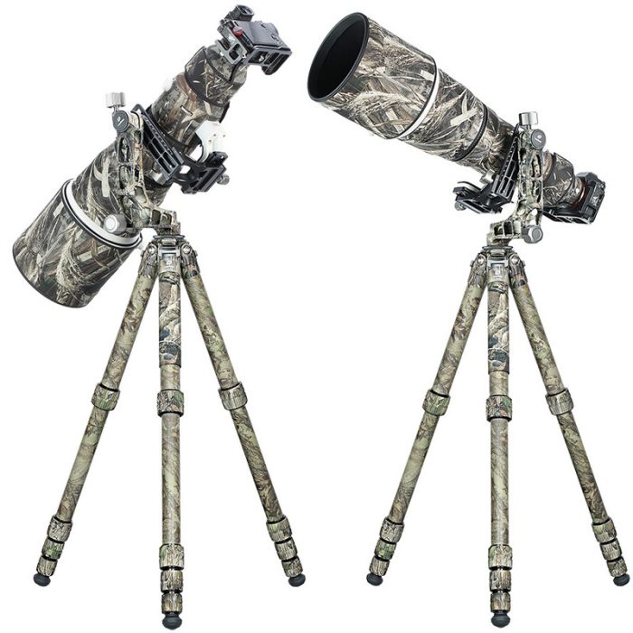 Leofoto Τρίποδο Carbon LS365C Ranger + Κεφαλή Gimbal Full Camo PG1 - Image 9
