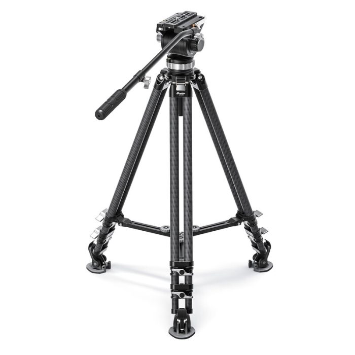 Leofoto Τρίποδο Carbon LVC253C Double Tube + Κεφαλή Βίντεο BV-20 - Image 1
