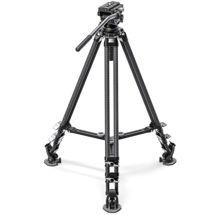 Leofoto Τρίποδο Carbon LVC193 Double Tube + Κεφαλή Βίντεο BV-10