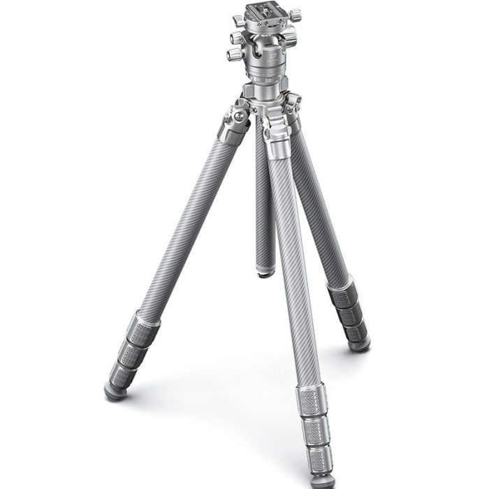 Leofoto Τρίποδο Carbon LG324C Gabriel + Σφαιρική Κεφαλή LH-40R (Ασημί) - Image 1