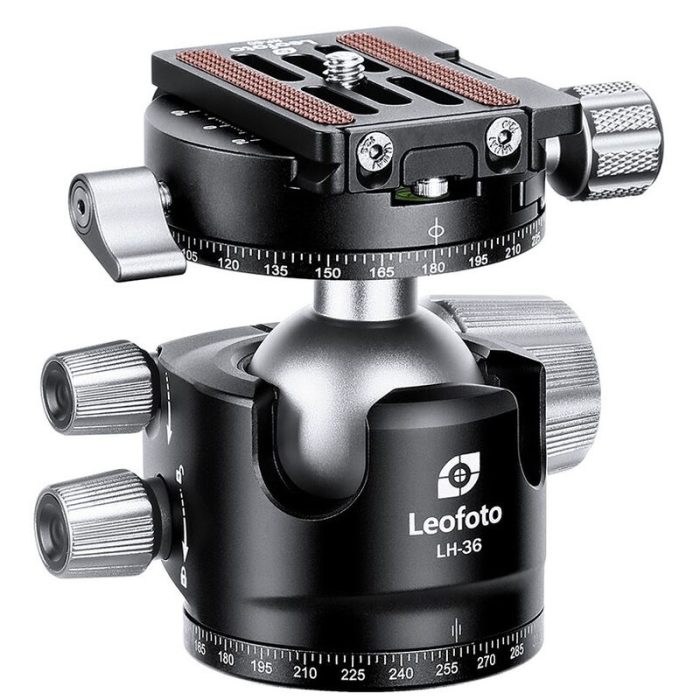 Leofoto Σφαιρική Κεφαλή LH-36R + Διπλή Πανοραμική Λειτουργία + Πλάκα Γρήγορης Απελευθέρωσης NP-50 - Image 1