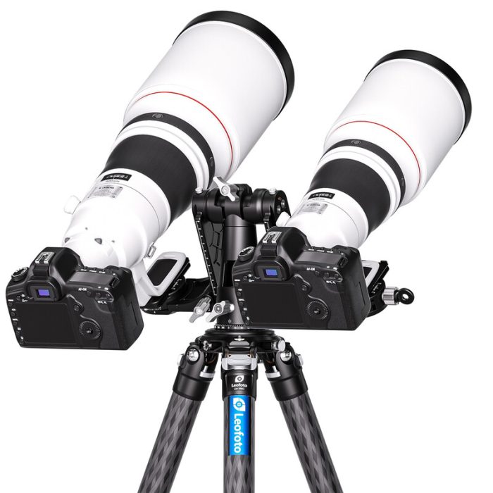 Leofoto Διπλή Κεφαλή Gimbal 2-Way Panheads DPG-01 - Image 2