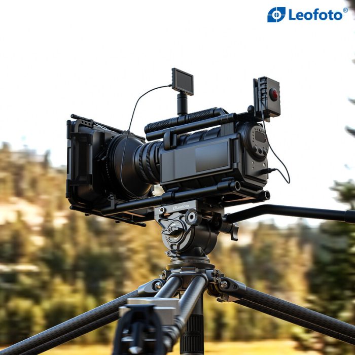 Leofoto Τρίποδο Carbon LVC193 Double Tube + Κεφαλή Βίντεο BV-10 - Image 2