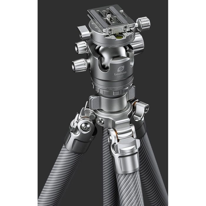 Leofoto Τρίποδο Carbon LG324C Gabriel + Σφαιρική Κεφαλή LH-40R (Ασημί) - Image 2