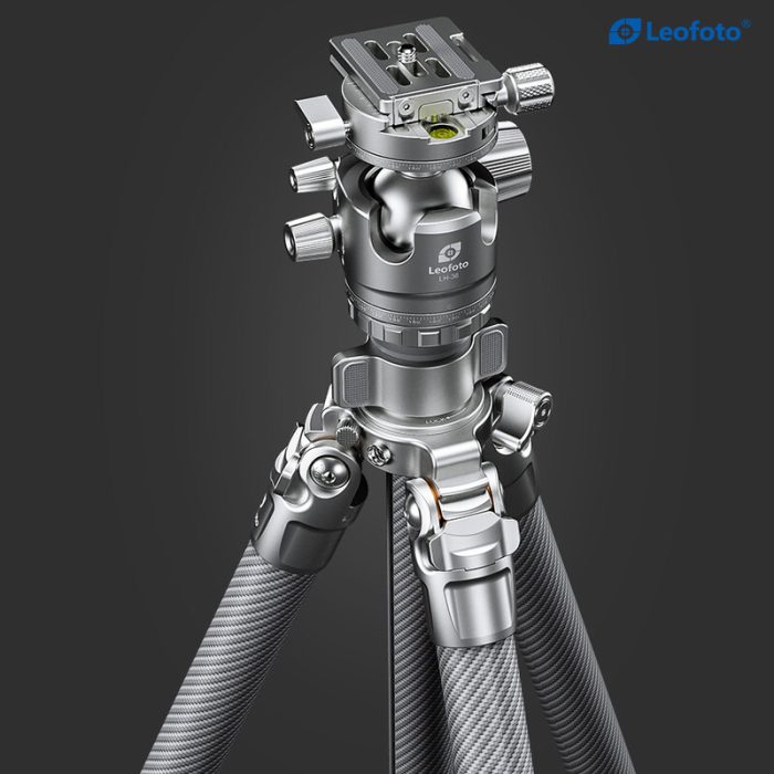 Leofoto Τρίποδο Carbon LG284C Gabriel + Σφαιρική Κεφαλή LH-36R (Ασημί) - Image 3